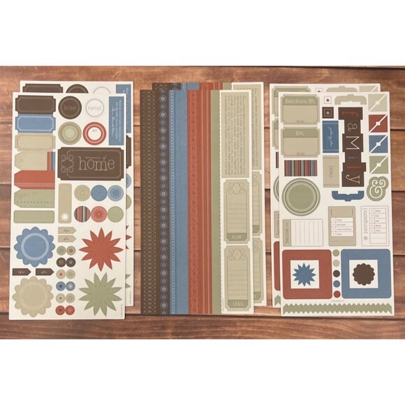 Stampin Up! Scrapbooking Stickers 6 Pages Assorted Designs Crafting & Journals - Picture 1 of 4